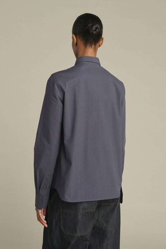 Camisa Lavinia - Azul Noche - Algodón - Mujer