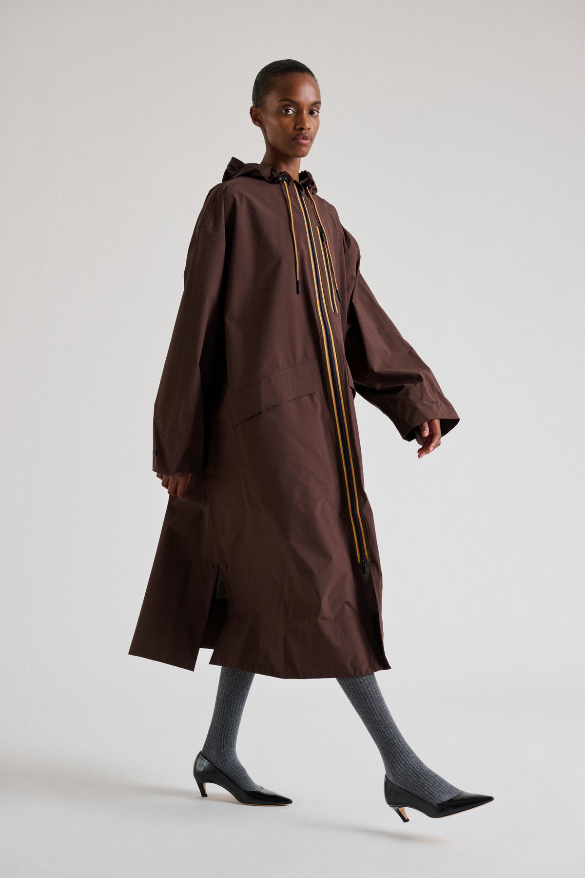 Trench Pradel - Chocolate oversize para mujer - Soeur vue 4