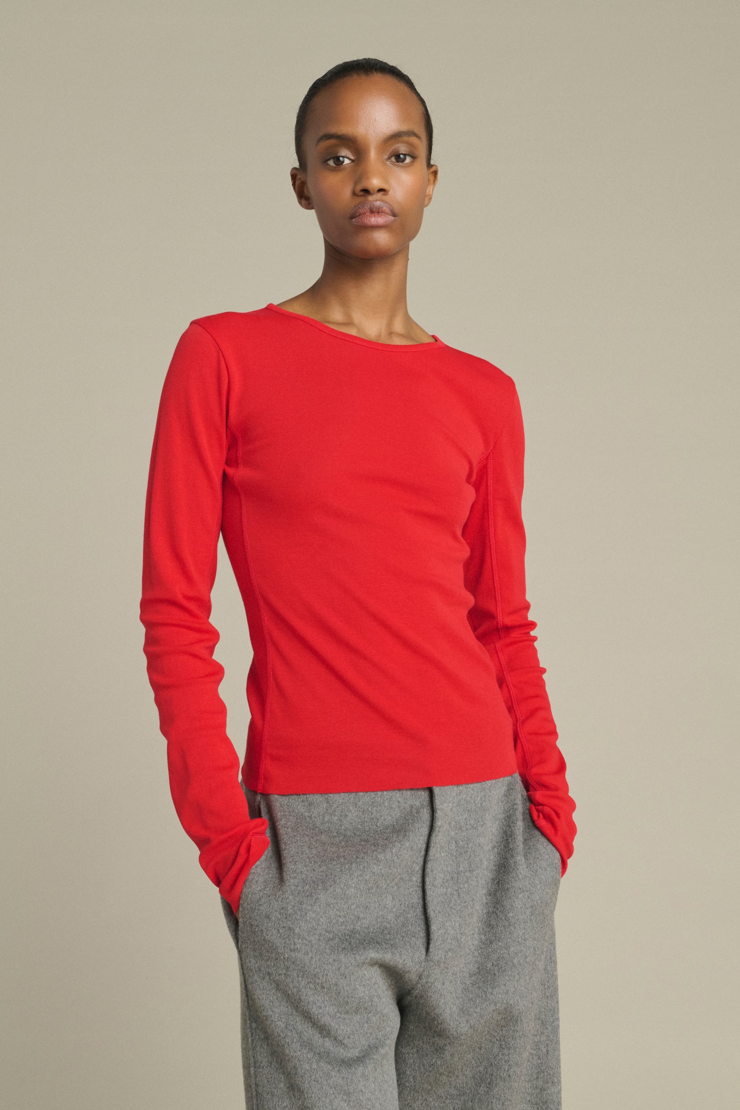 Camiseta Lester - Rojo - Algodón - Mujer
