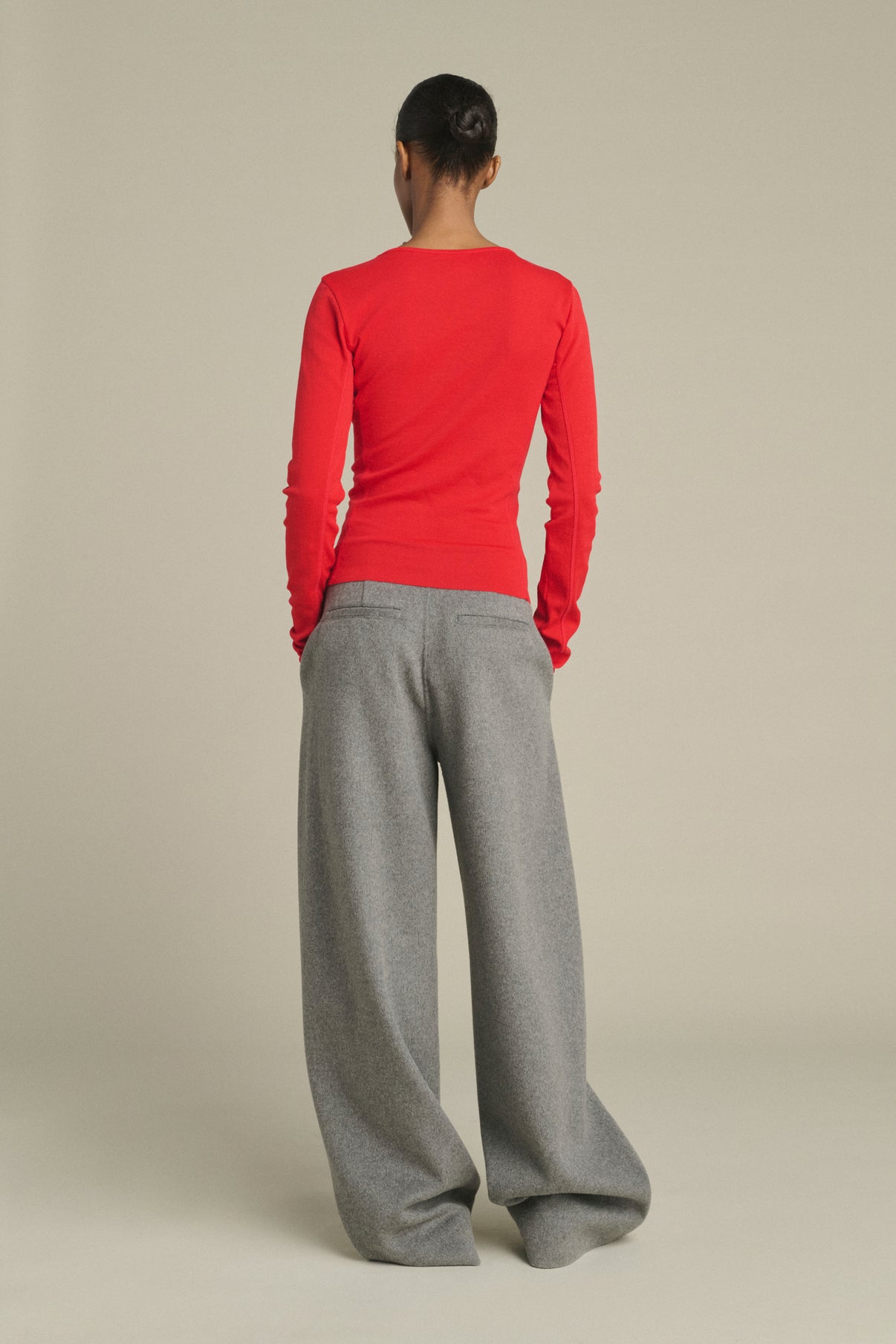 Camiseta Lester - Rojo - Algodón - Mujer vue 2