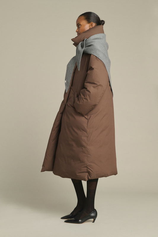 Capa Jamelia - Gris Claro - Lana - Mujer