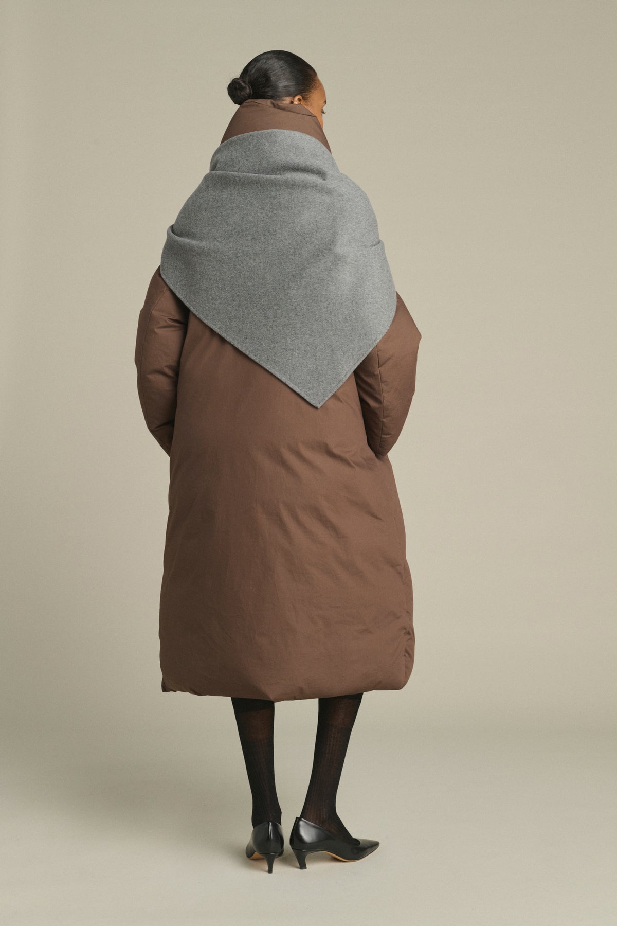 Capa Jamelia - Gris Claro - Lana - Mujer
