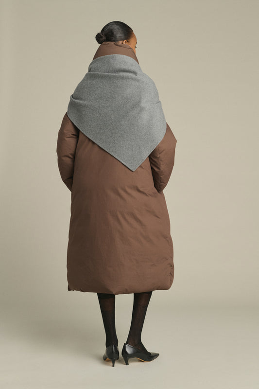 Capa Jamelia - Gris Claro - Lana - Mujer