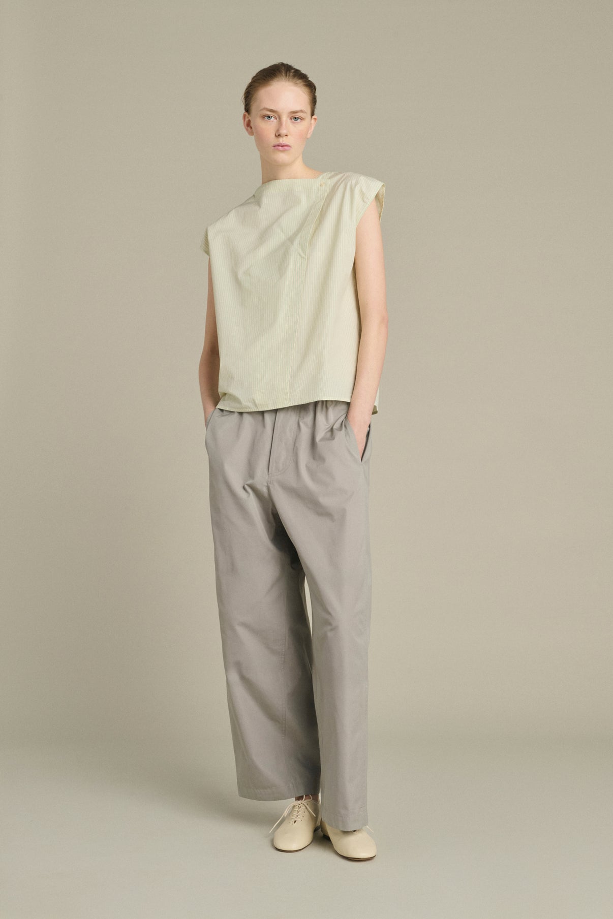 Blusa Lorena - Verde/Crudo - Algodón - Mujer vue 3