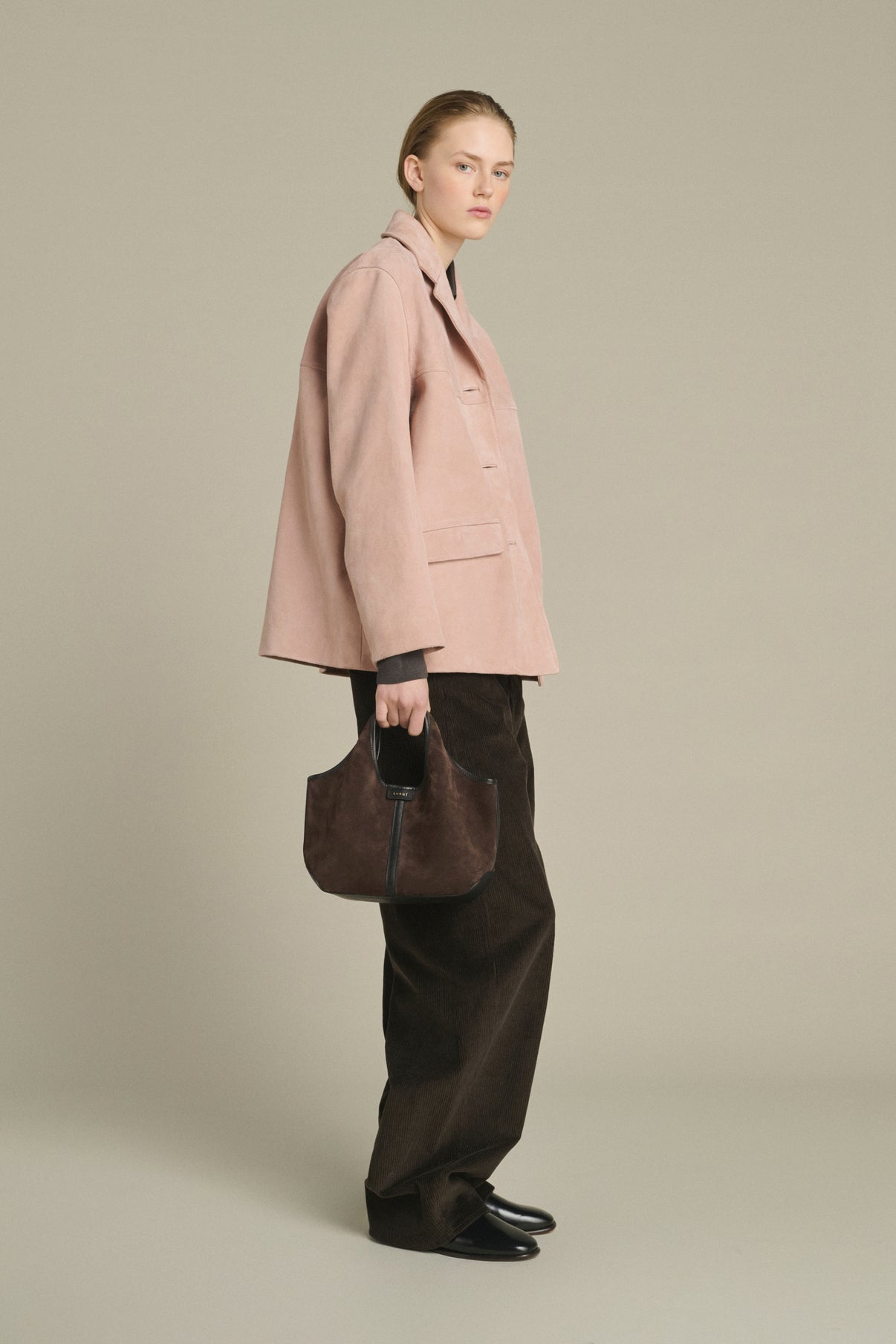 Bolso Douce Mini - Marrón Oscuro - Cuero - Mujer vue 2