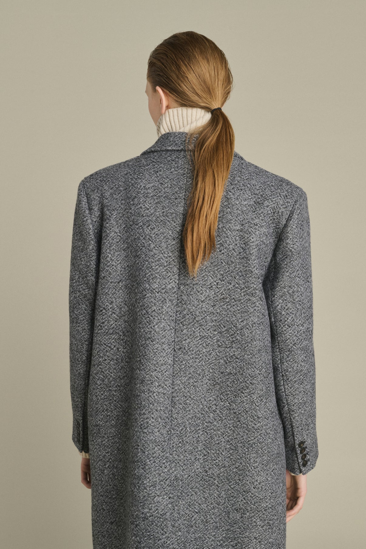 Abrigo Leon - Gris/Negro - Lana - Mujer vue 6