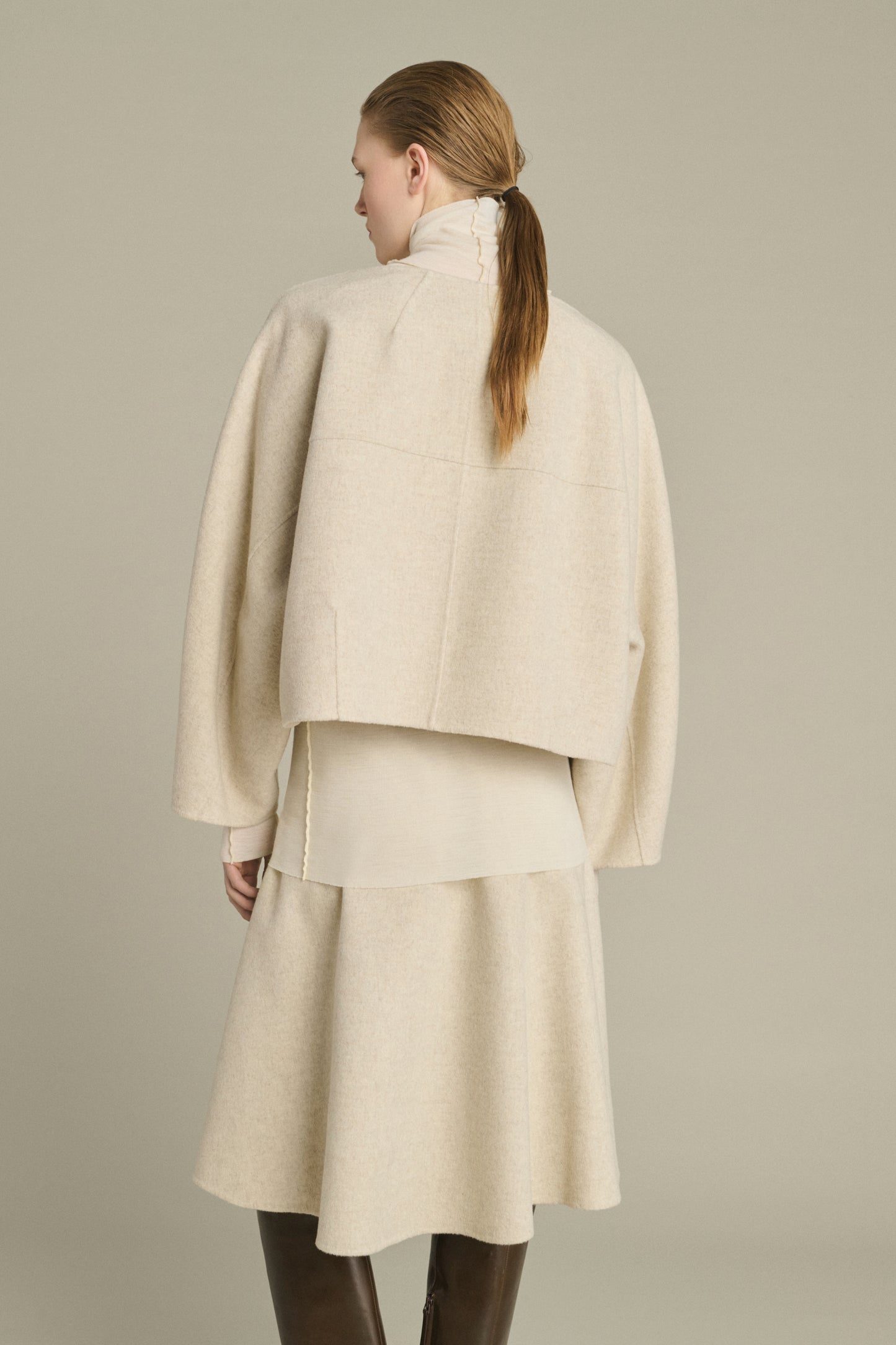 Jersey Hora - Crudo/Gris - Lana - Mujer