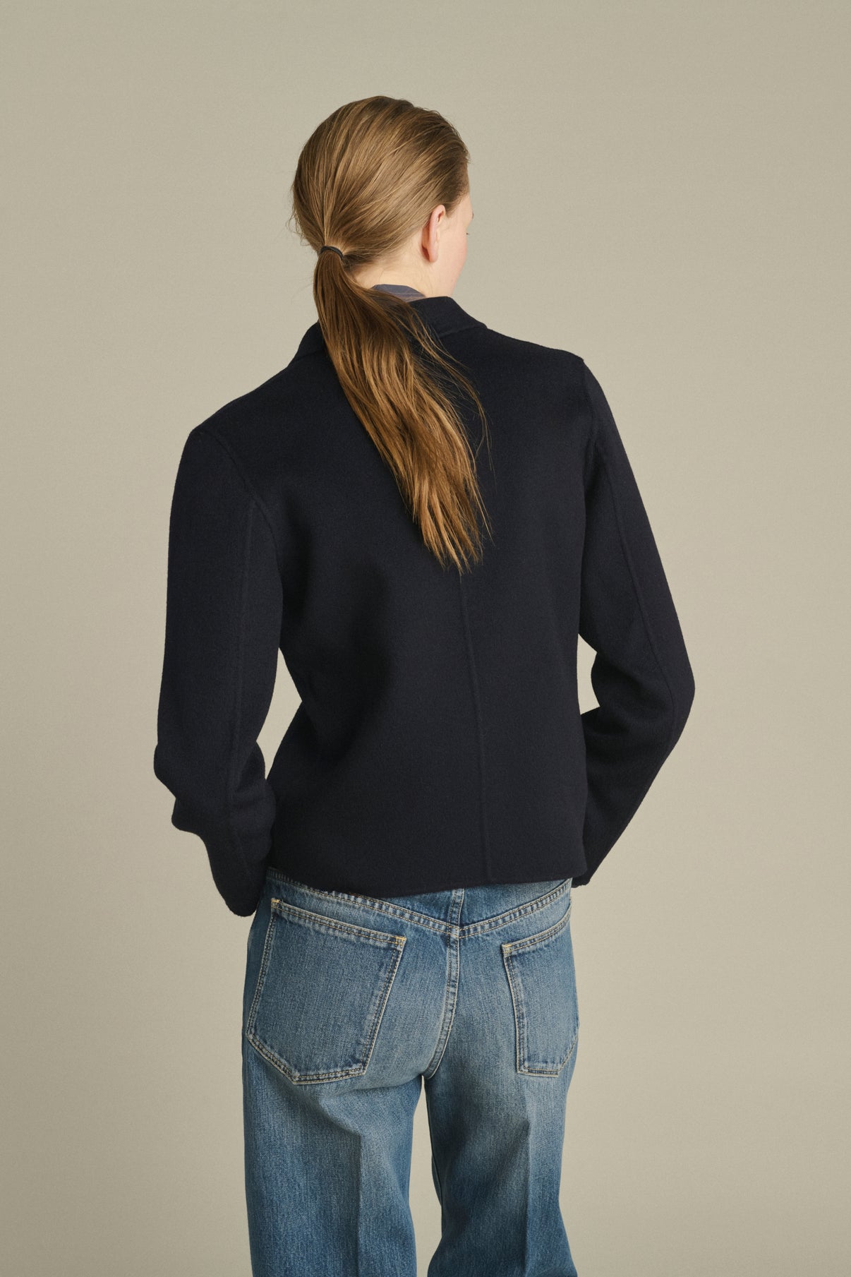 Chaqueta Hespera - Deep Navy - Lana - Mujer vue 4