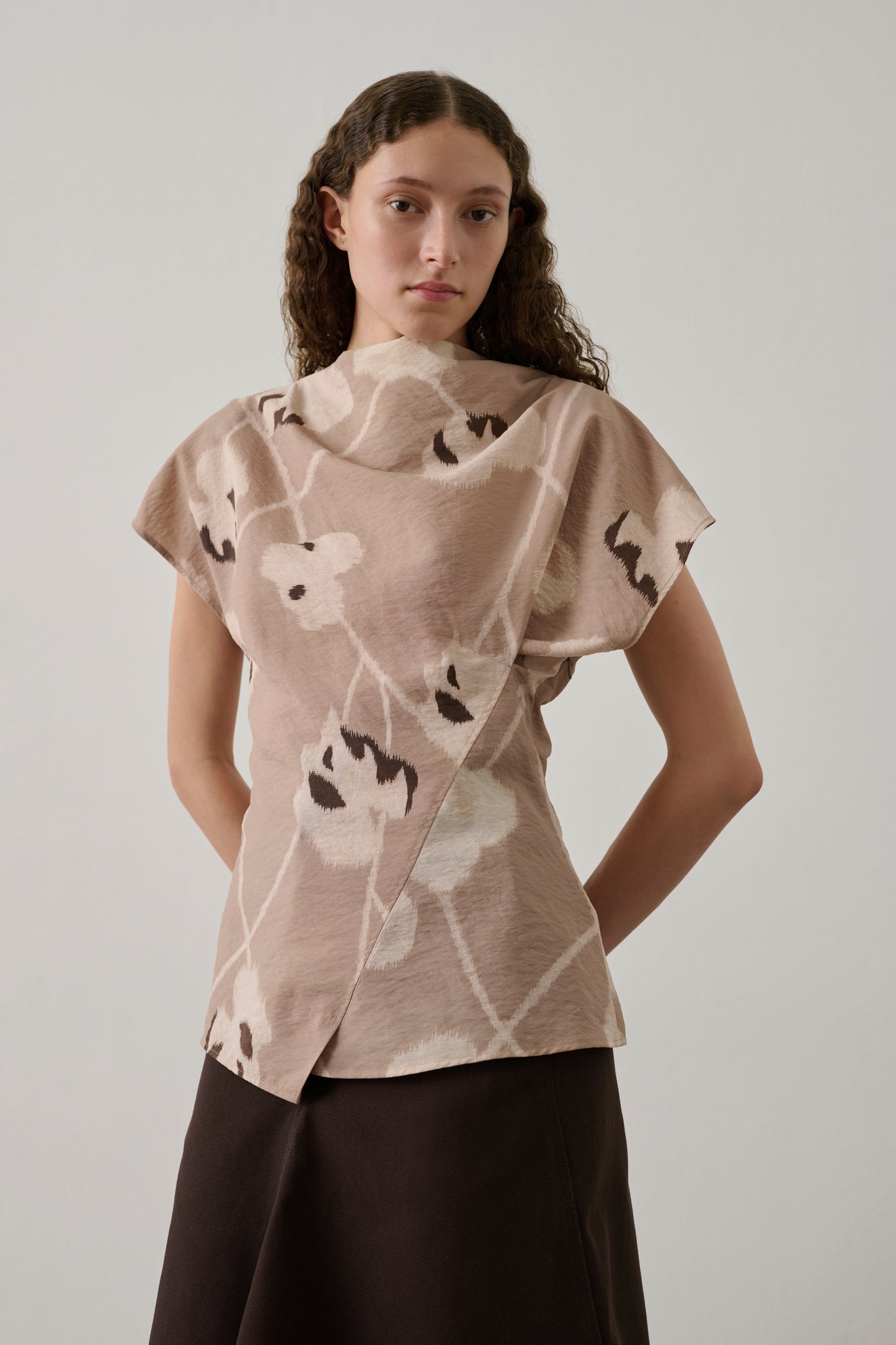 Blouse Fedora - Beige - Soie - Femme