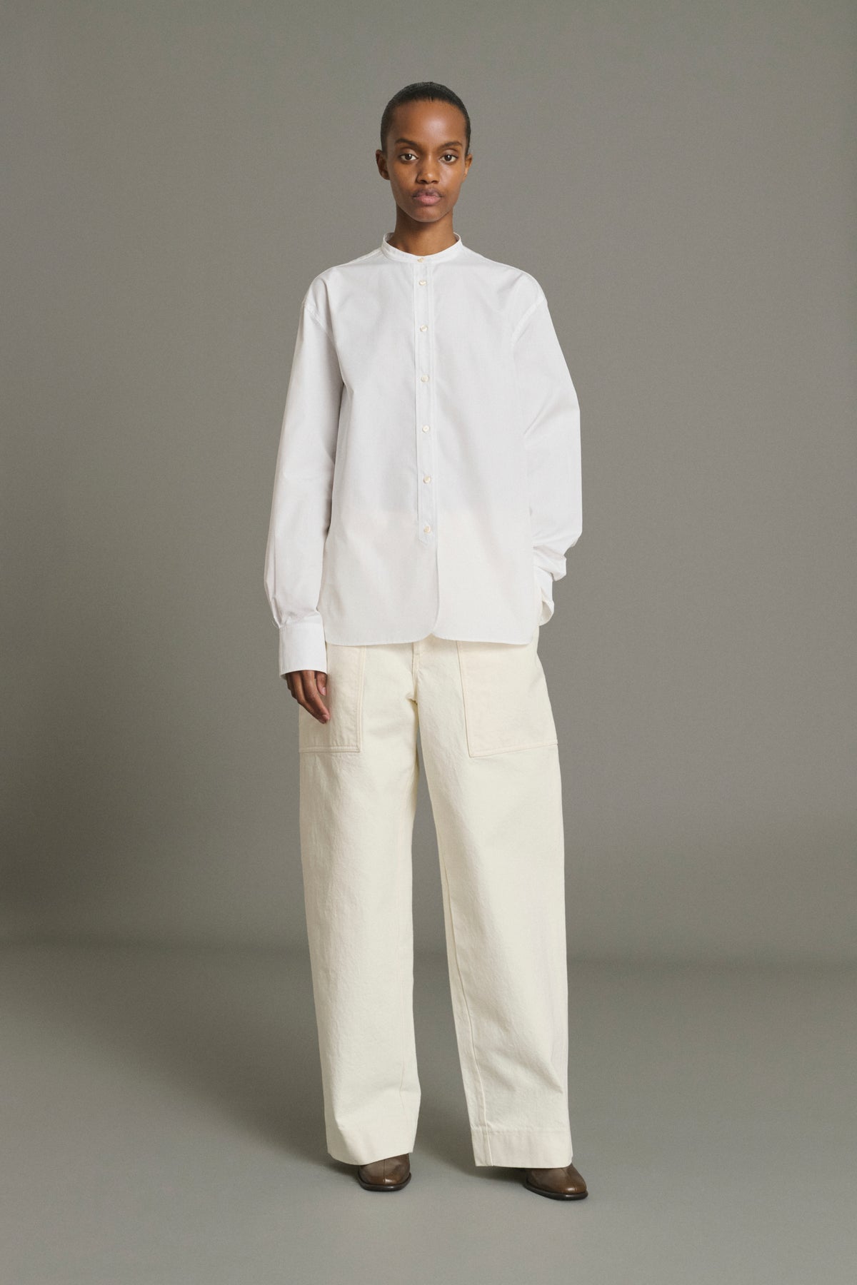 Camisa Bermudes - Blanco Popelina Orgánica Mujer - Soeur
