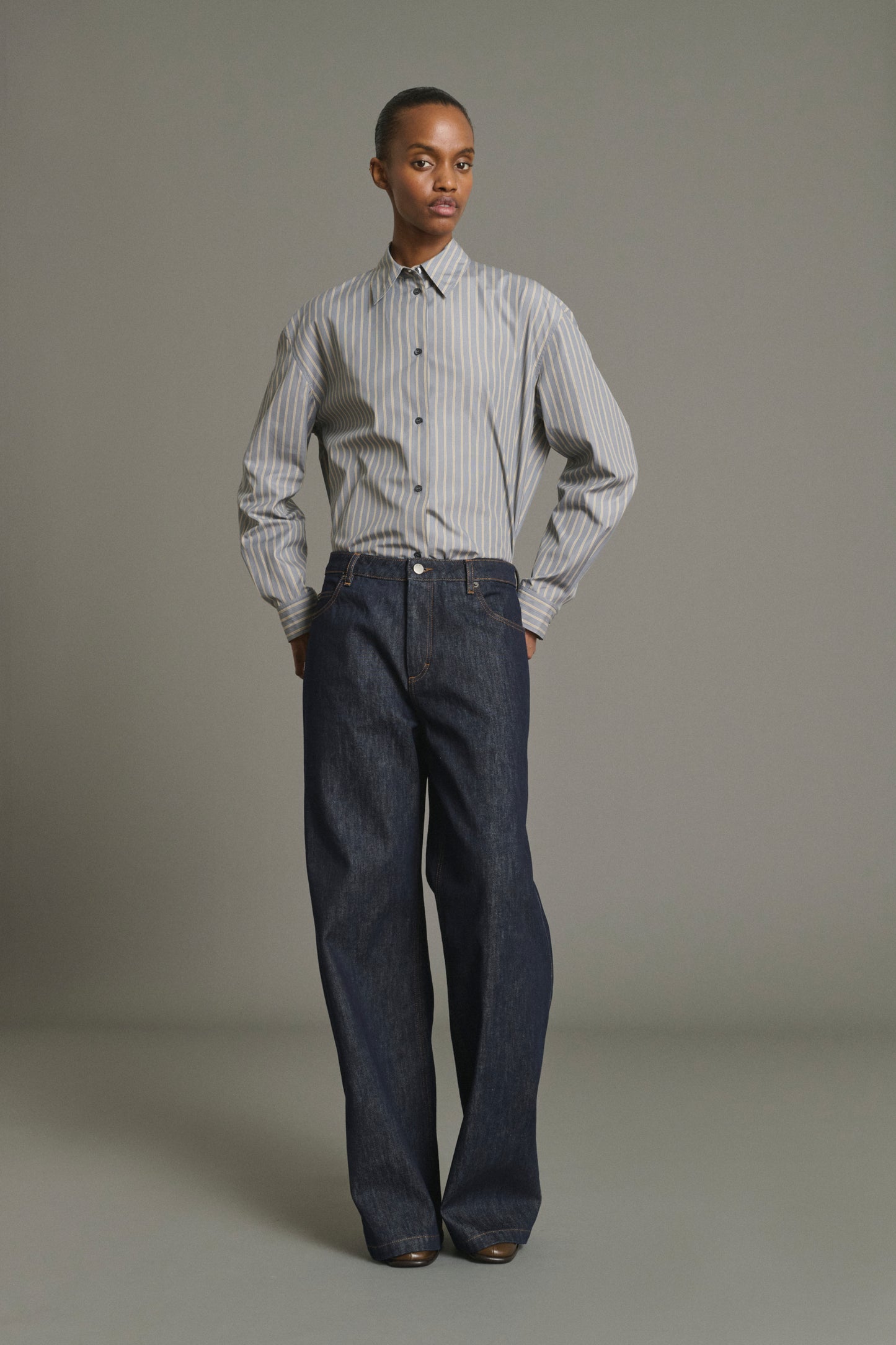 Vaqueros Calvin - Raw Denim recto Femme - Soeur