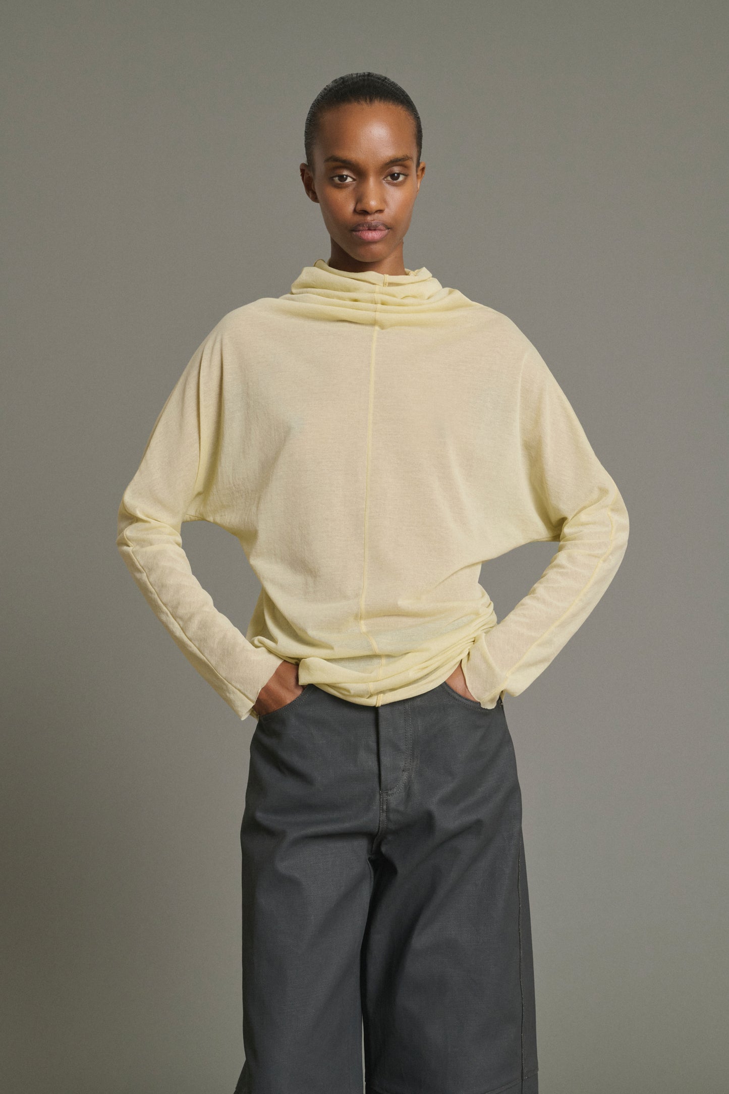 Camiseta Lisia - Amarillo Pálido - Algodón - Mujer