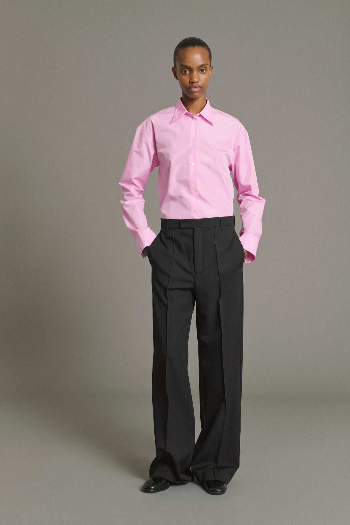 Pantalón Leo - Negro - Lana - Mujer vue 1