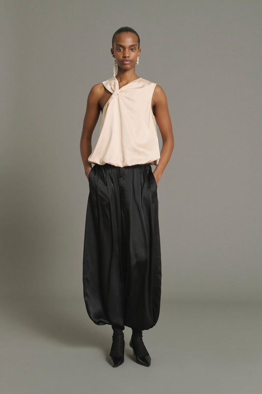 Pantalón Leopold - Negro - Seda - Mujer