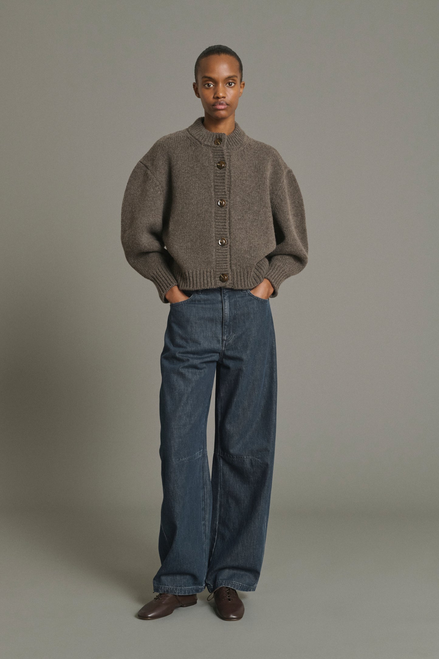 Vaqueros Eliott - Azul Gris - Coton - Mujer