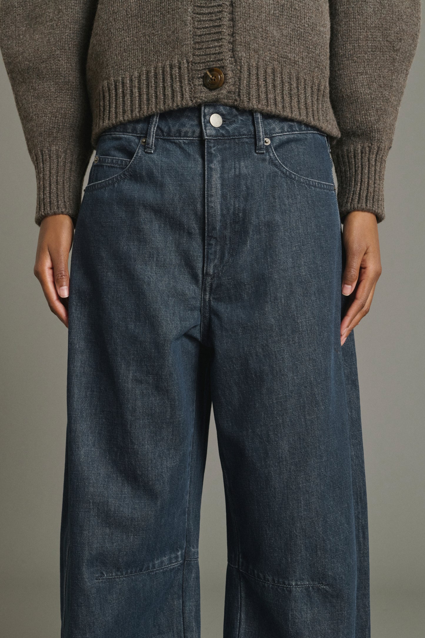 Vaqueros Eliott - Azul Gris - Coton - Mujer