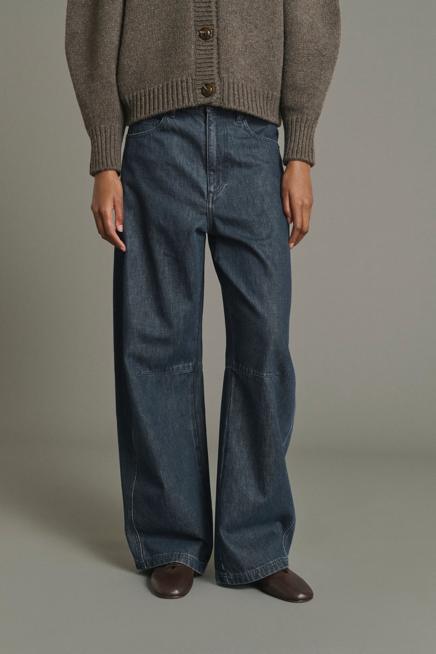 Vaqueros Eliott - Azul Gris - Coton - Mujer