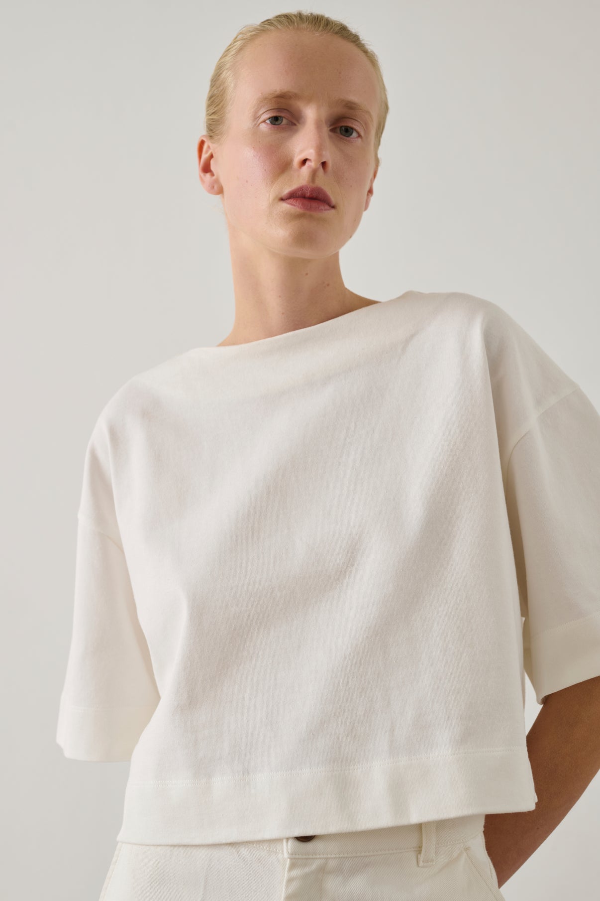 Tee-Shirt Davina - Blanc Cassé - Coton - Femme vue 3