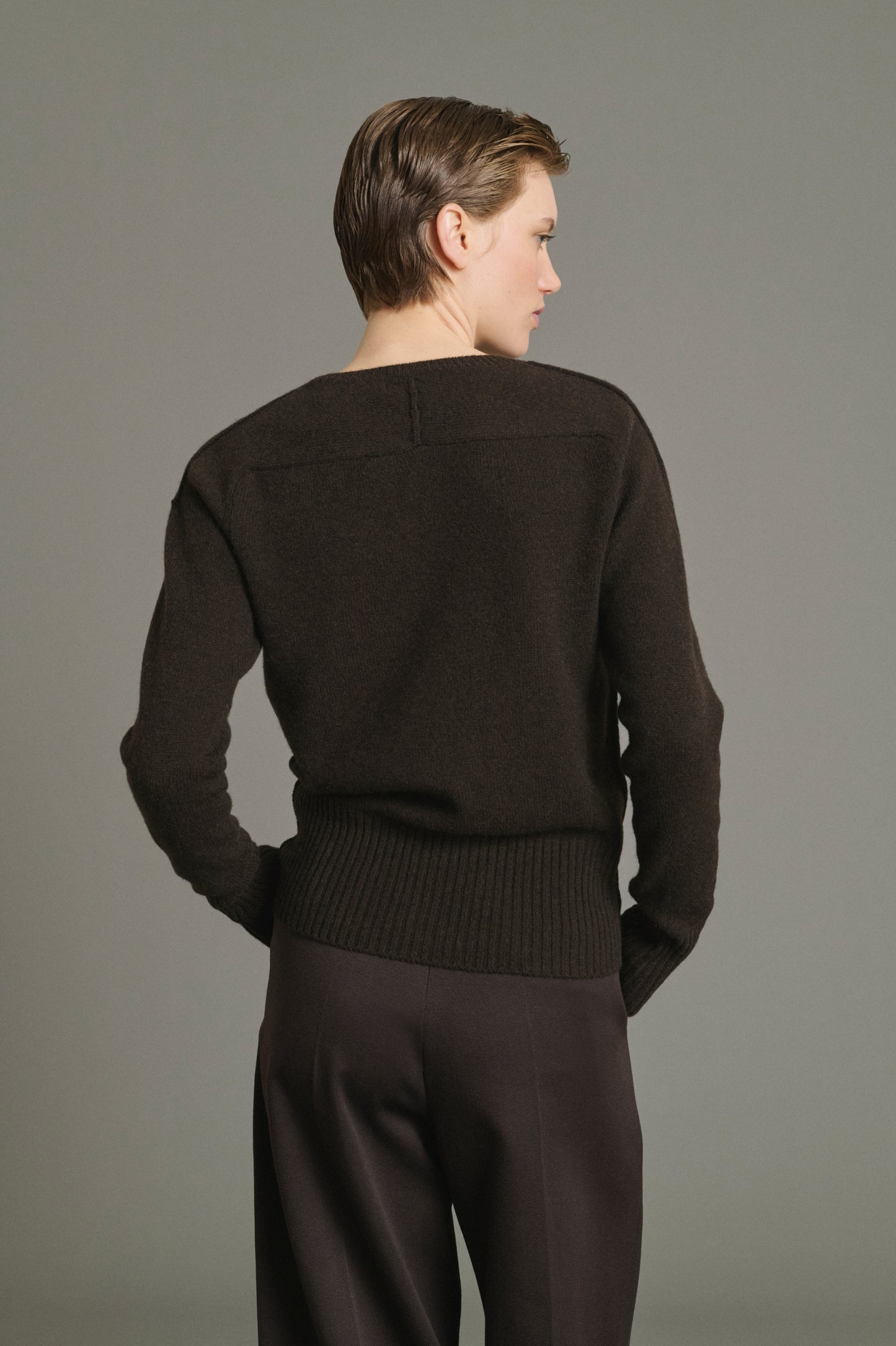 Jersey Jamie - Chocolate - Lana Merino - Mujer