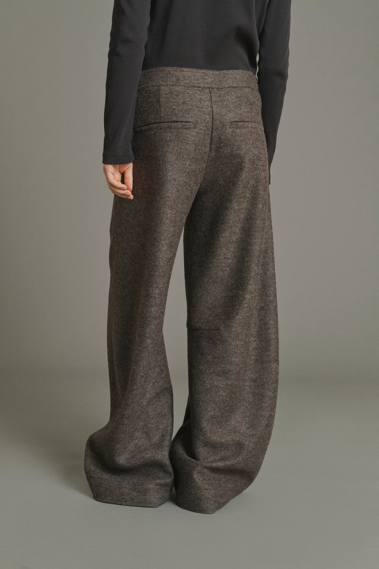 Pantalón Gibson - Taupe jaspeado - Lana - Mujer