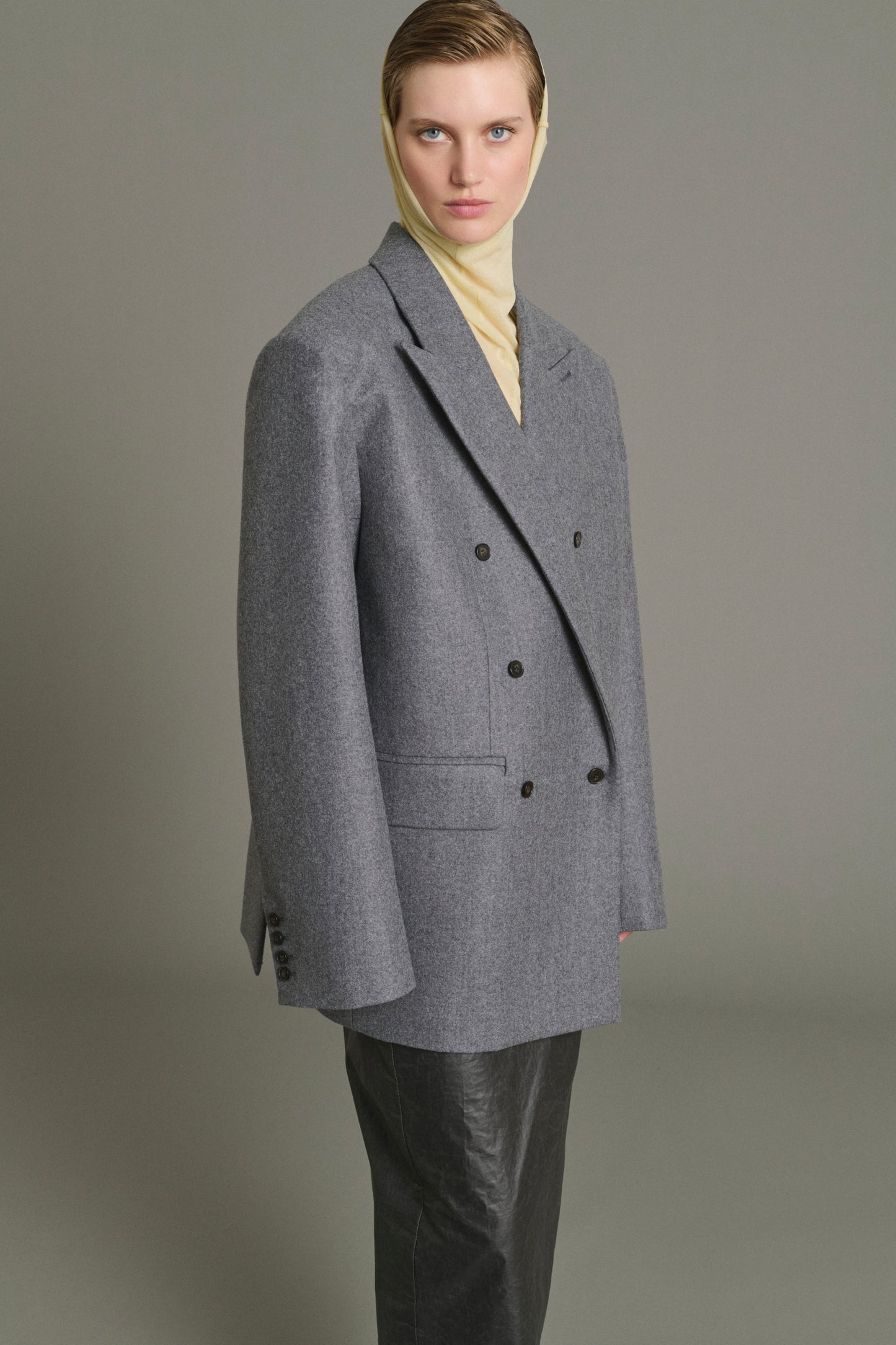 Chaqueta Helga - Gris Jaspeado - Lana - Mujer