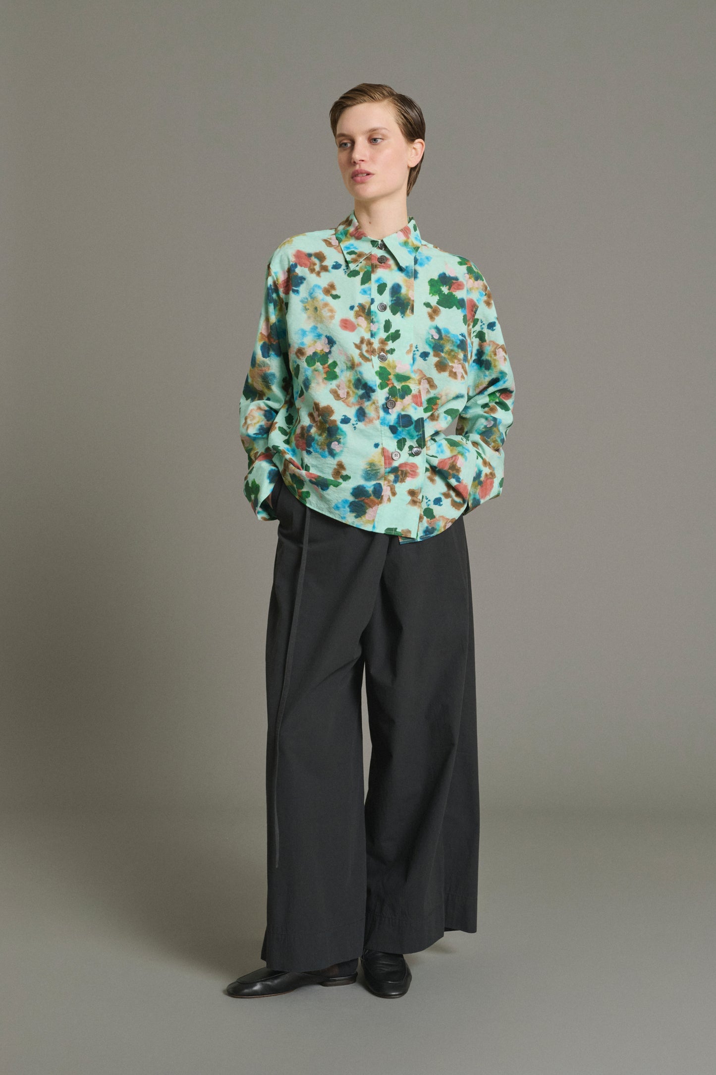Camisa Lepic - Turquesa - Seda - Mujer