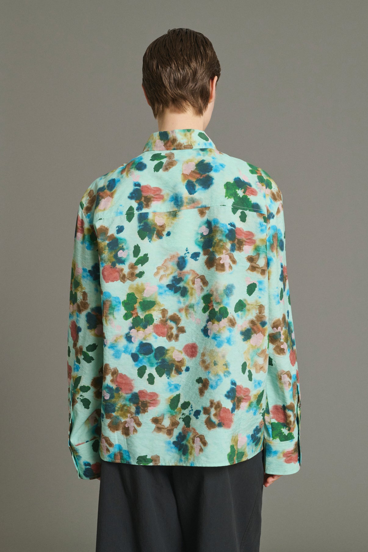 Camisa Lepic - Turquesa - Seda - Mujer vue 2