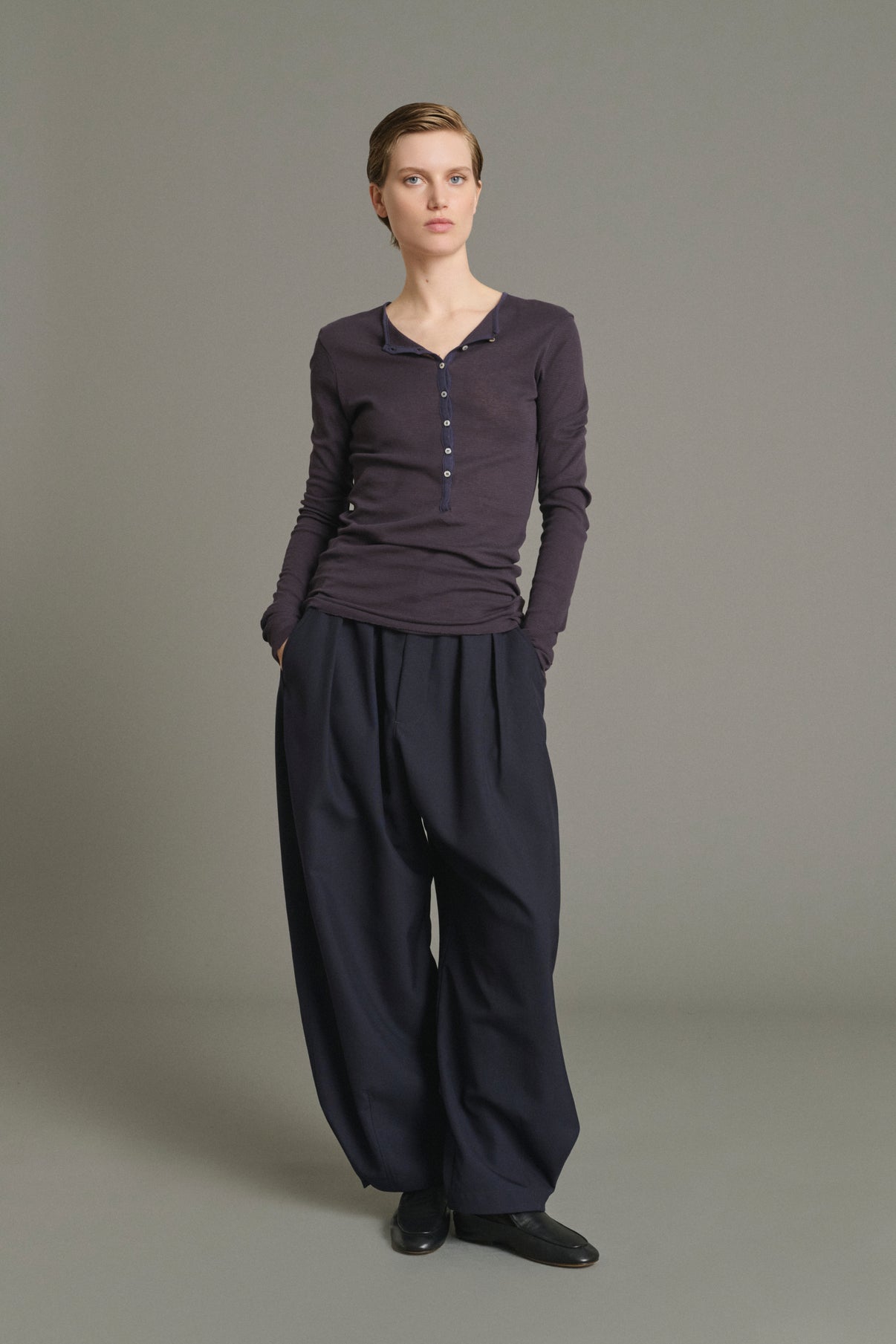 Camiseta Isabella - Marrón Rojo/Violeta Oscuro - Algodón - Mujer vue 1
