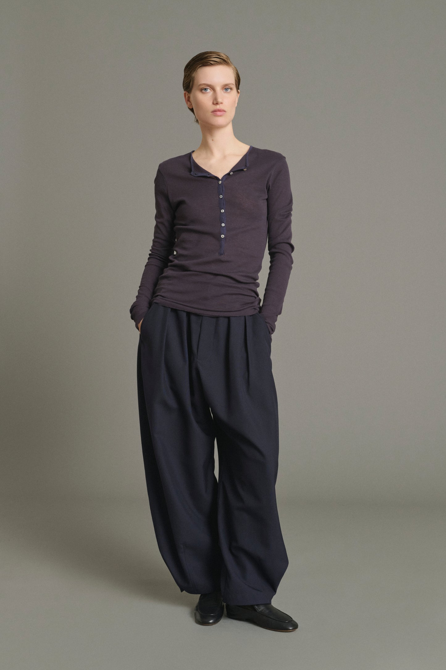 Camiseta Isabella - Marrón Rojo/Violeta Oscuro - Algodón - Mujer