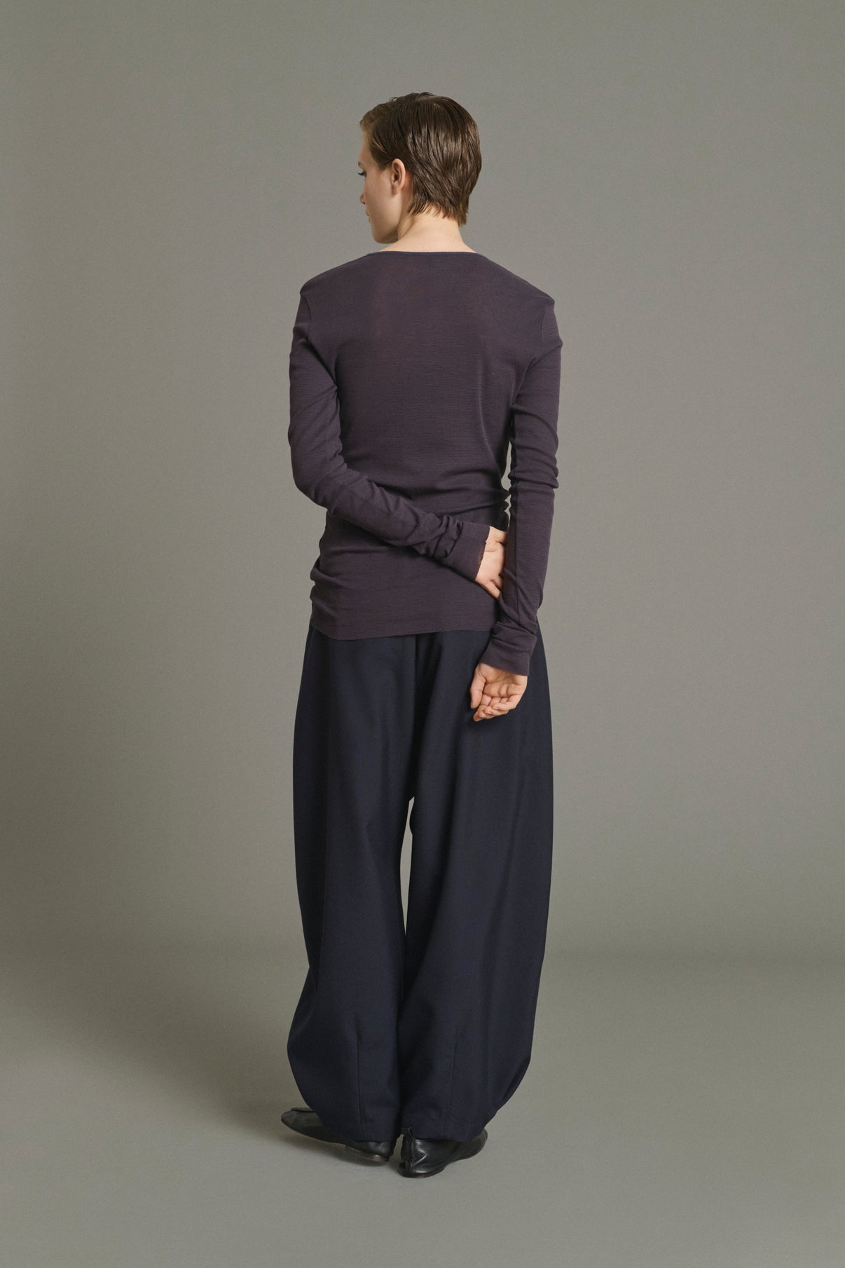 Camiseta Isabella - Marrón Rojo/Violeta Oscuro - Algodón - Mujer vue 2