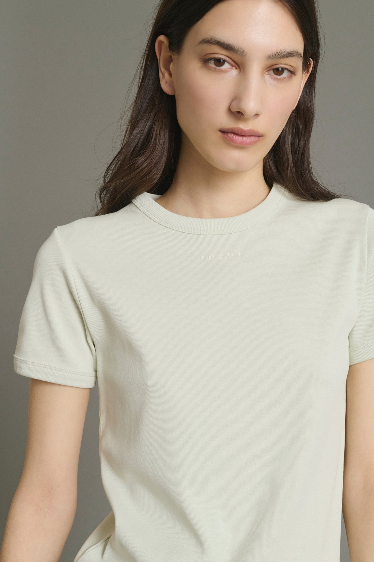 Camiseta Aristide - Menta - Algodón - Mujer vue 4