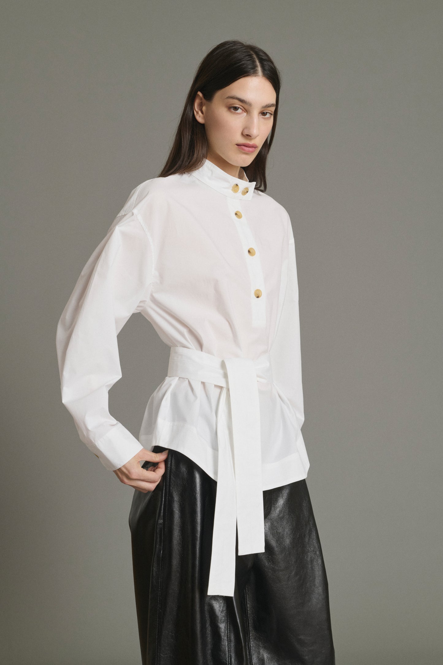 Blusa Lizzie - Blanco Roto - Algodón - Mujer