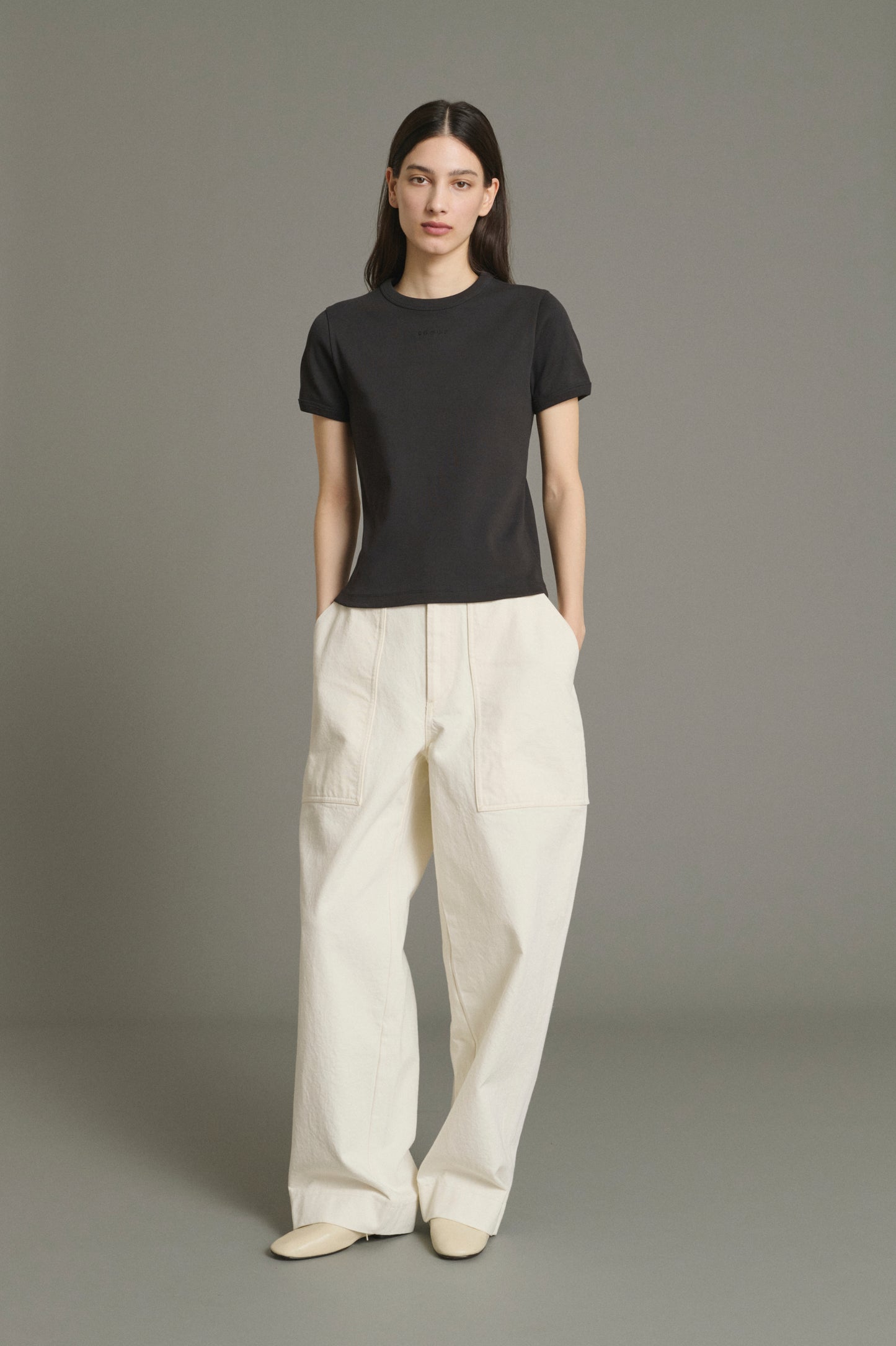 Camiseta Aristide - Carbón - Algodón - Mujer