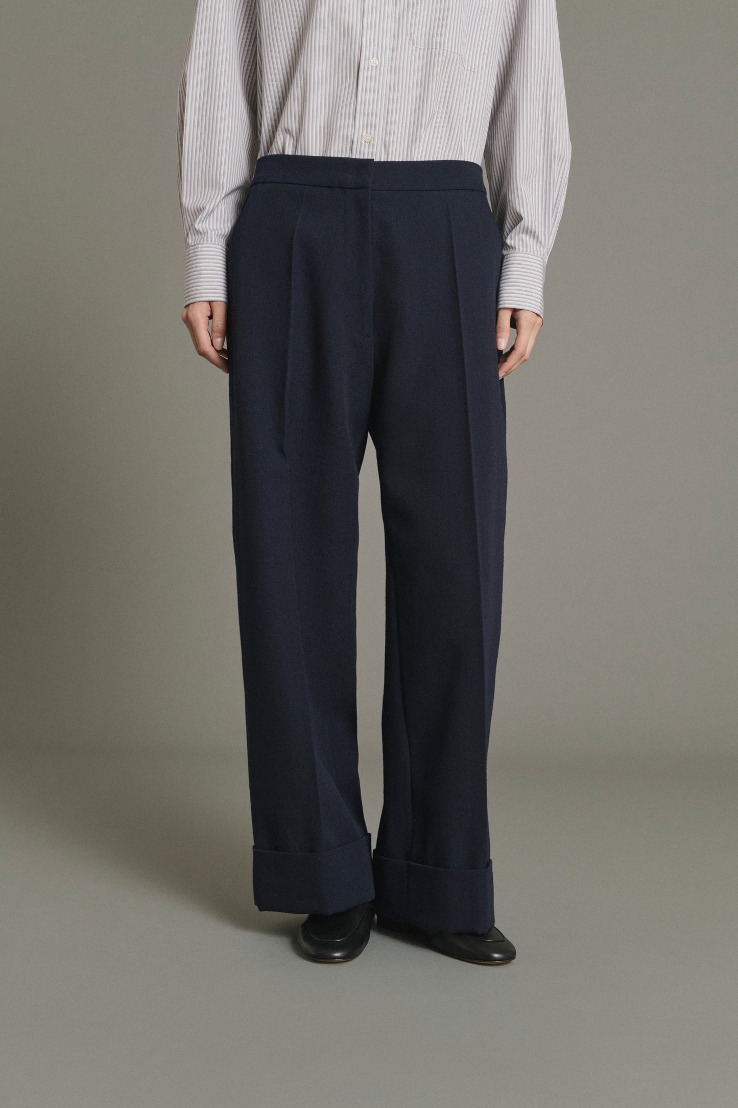 Pantalón Kobe - Navy - Lana - Mujer