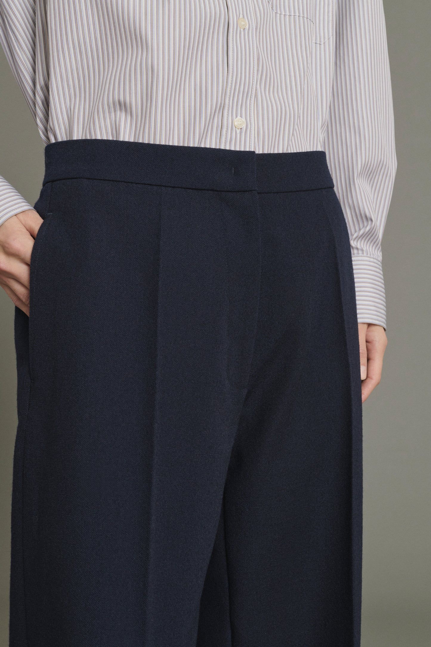 Pantalón Kobe - Navy - Lana - Mujer