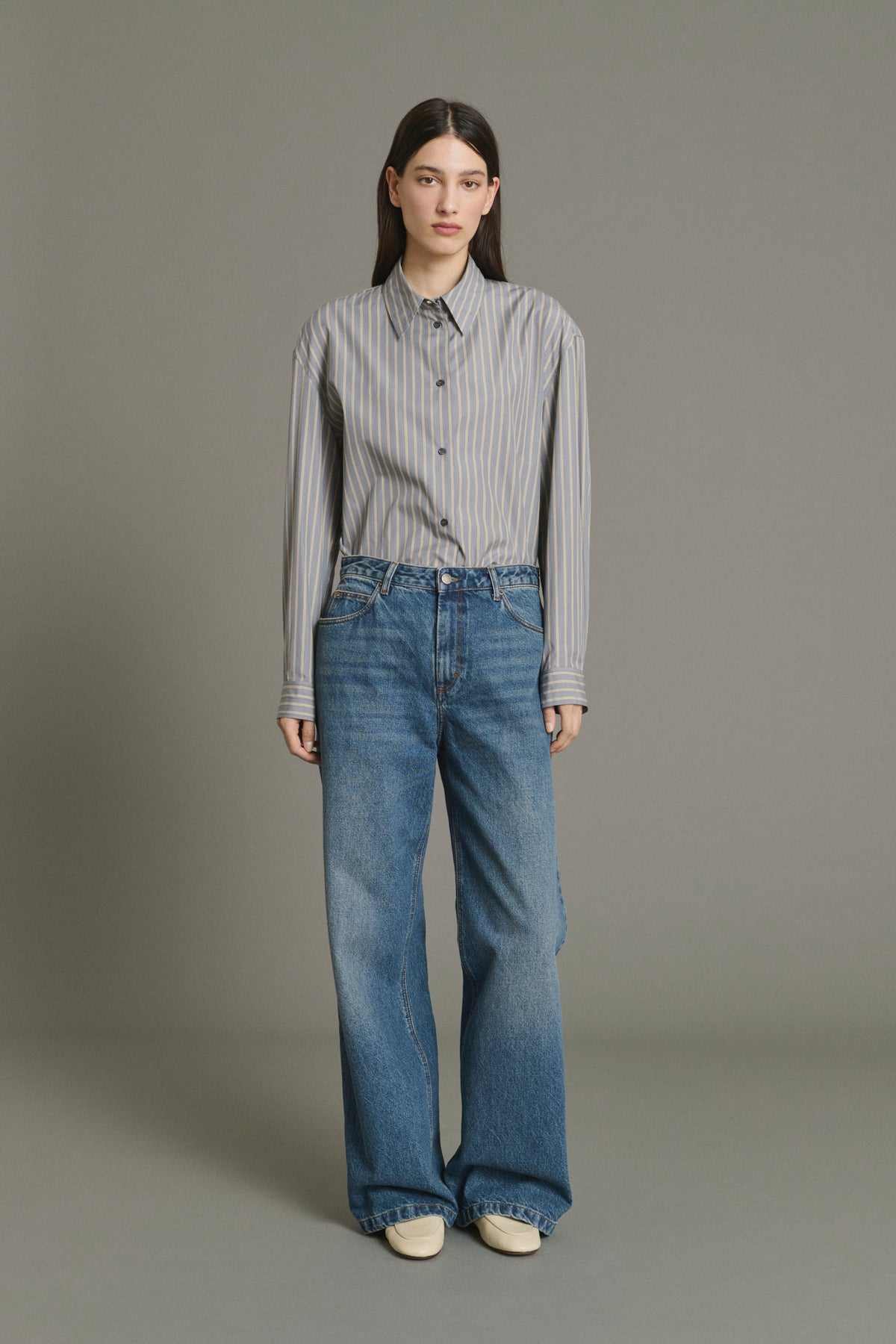 Vaqueros Calvin - Azul lavado recto mujer - Soeur vue 5