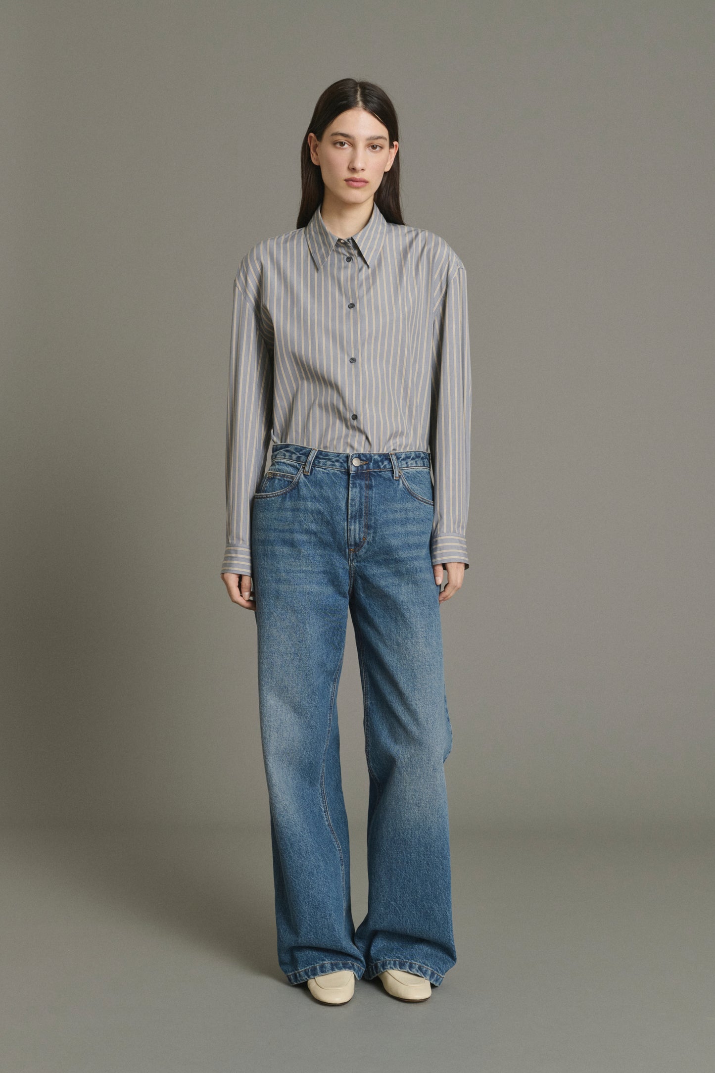 Vaqueros Calvin - Azul lavado recto mujer - Soeur