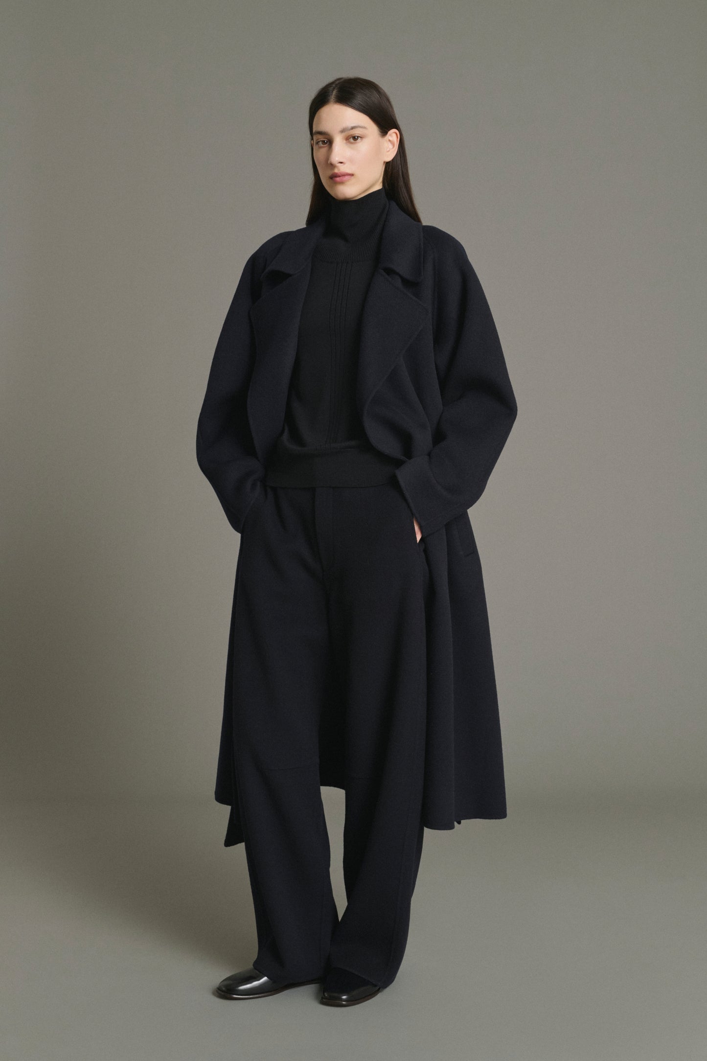 Abrigo Harvard - Deep Navy - Lana - Mujer