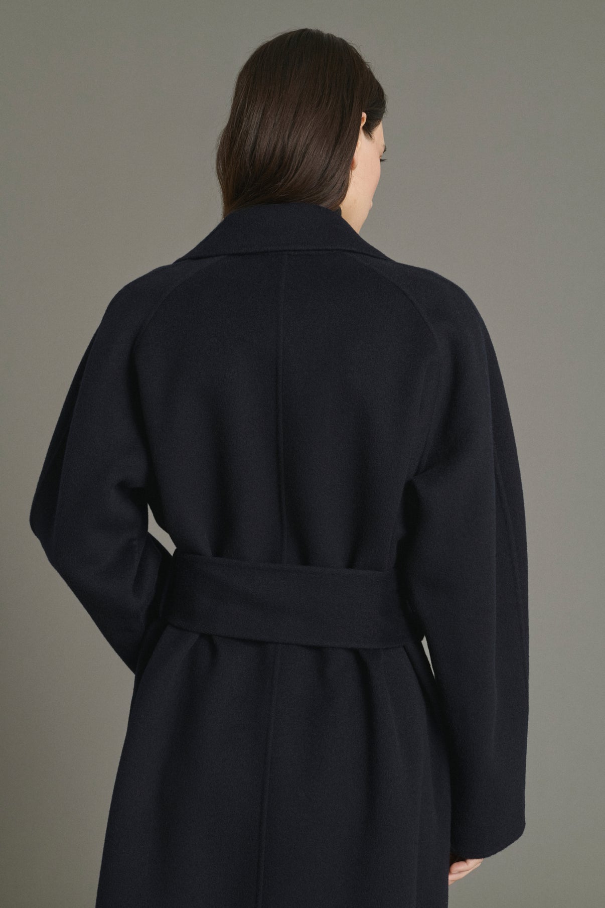Abrigo Harvard - Deep Navy - Lana - Mujer vue 4