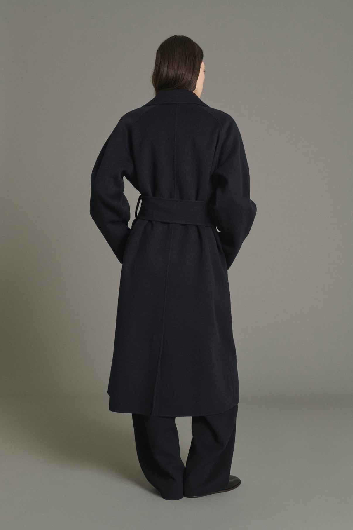 Abrigo Harvard - Deep Navy - Lana - Mujer vue 2