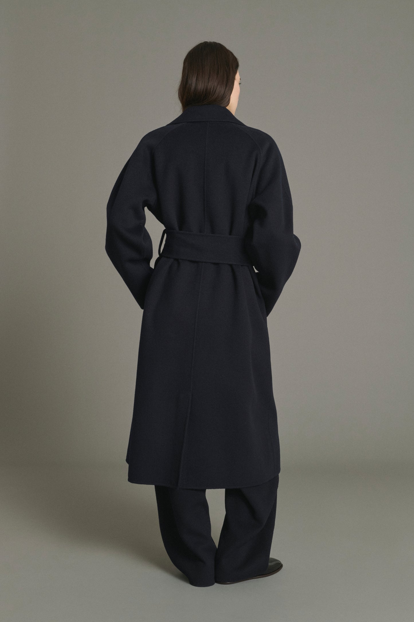Abrigo Harvard - Deep Navy - Lana - Mujer