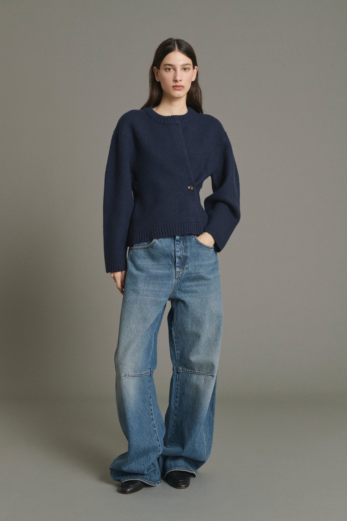 Vaqueros Gaspard - Bleu - Algodón - Mujer vue 1