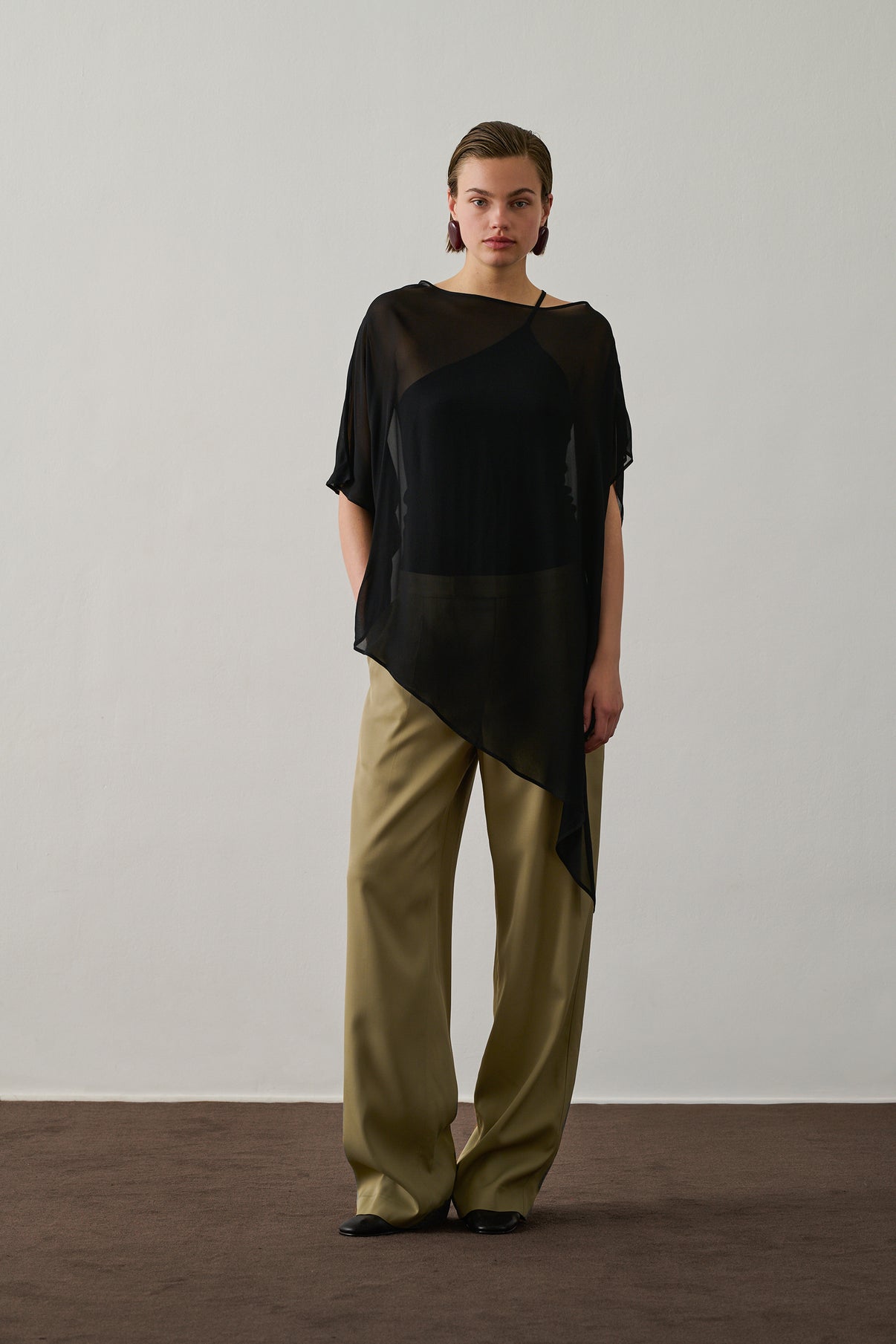 Blouse Françoise - Noir - Viscose - Femme vue 1