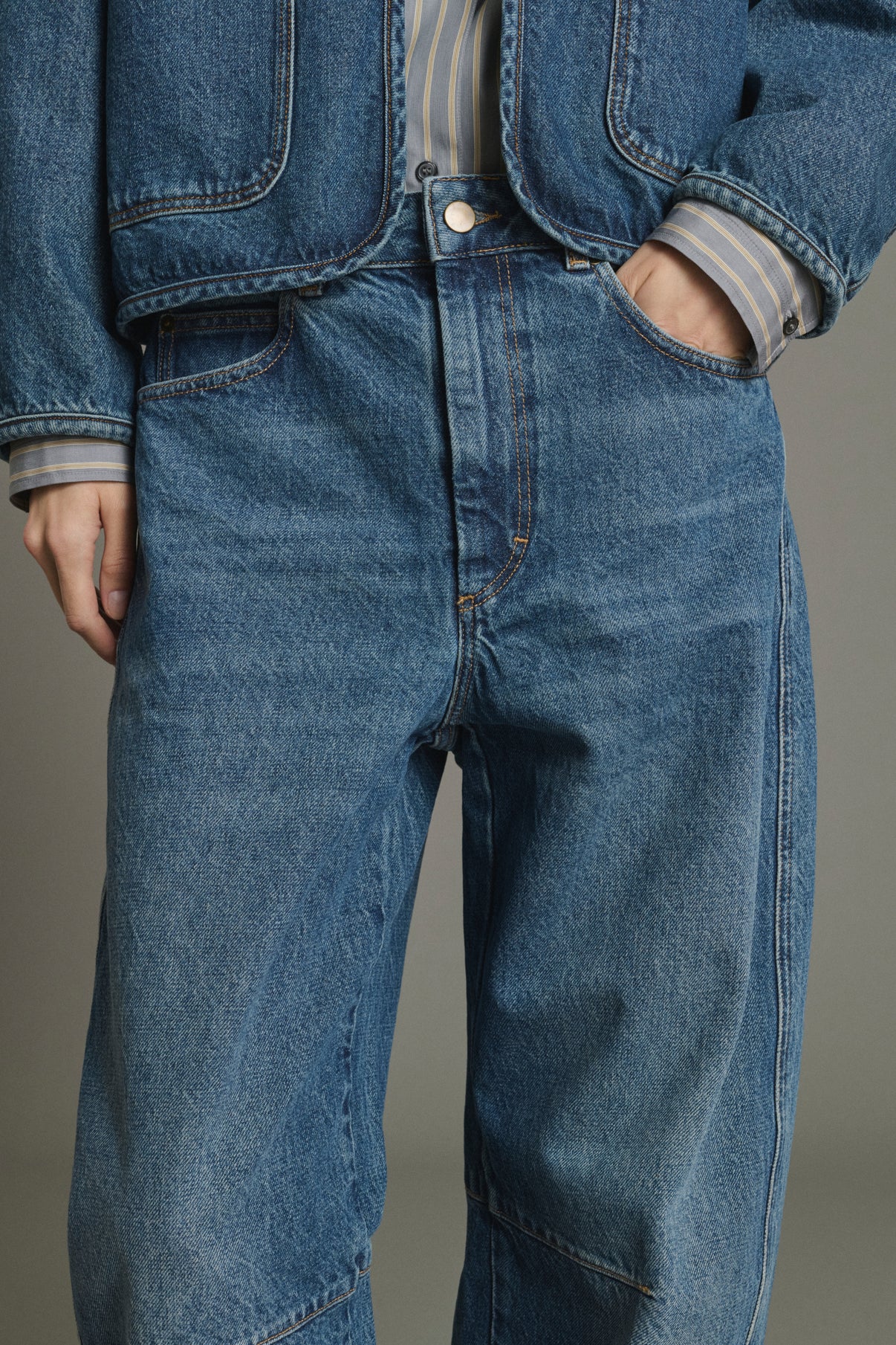 Vaqueros Eliott - Azul Denim Ancho Femme - Soeur vue 5