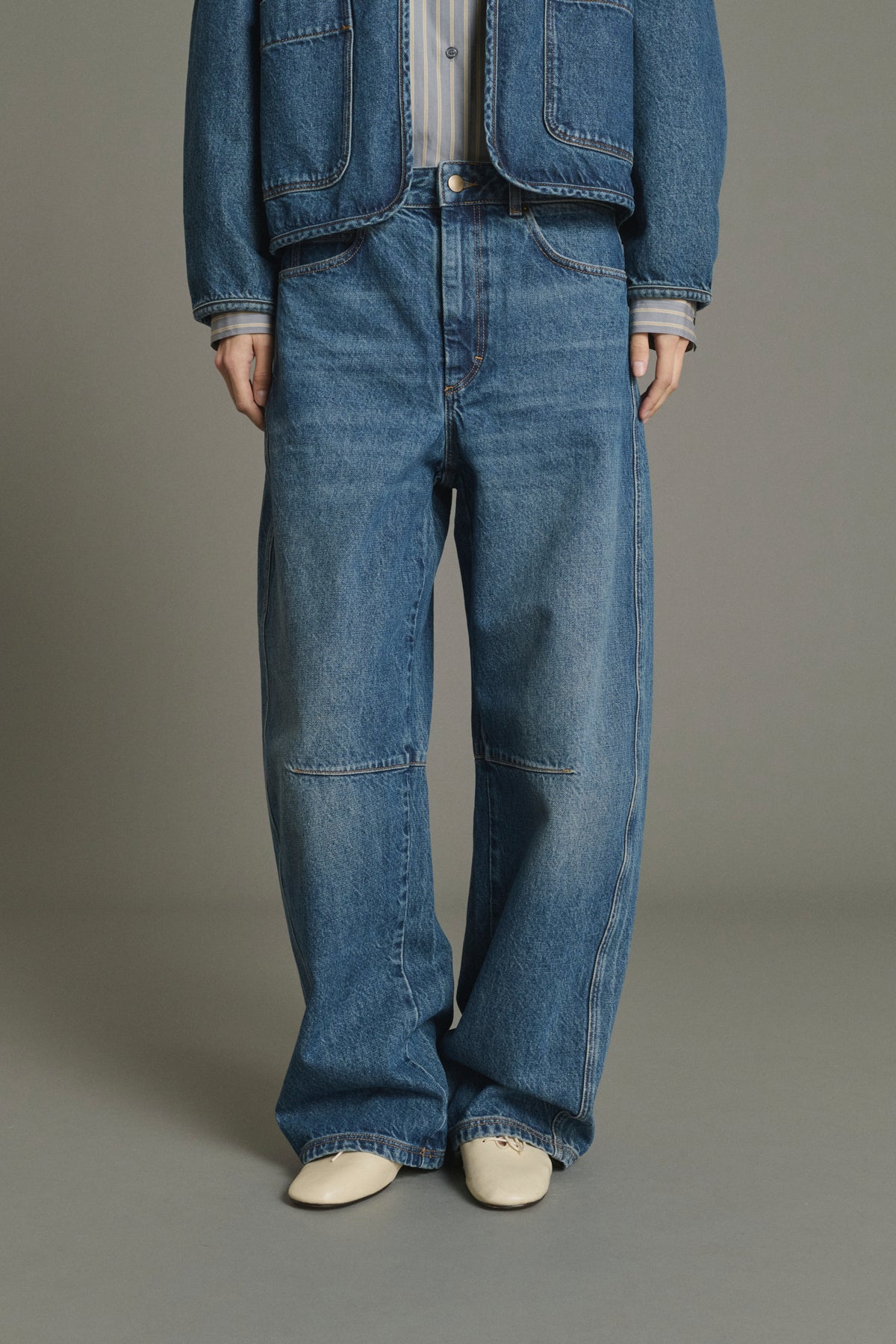 Vaqueros Eliott - Azul Denim Ancho Femme - Soeur