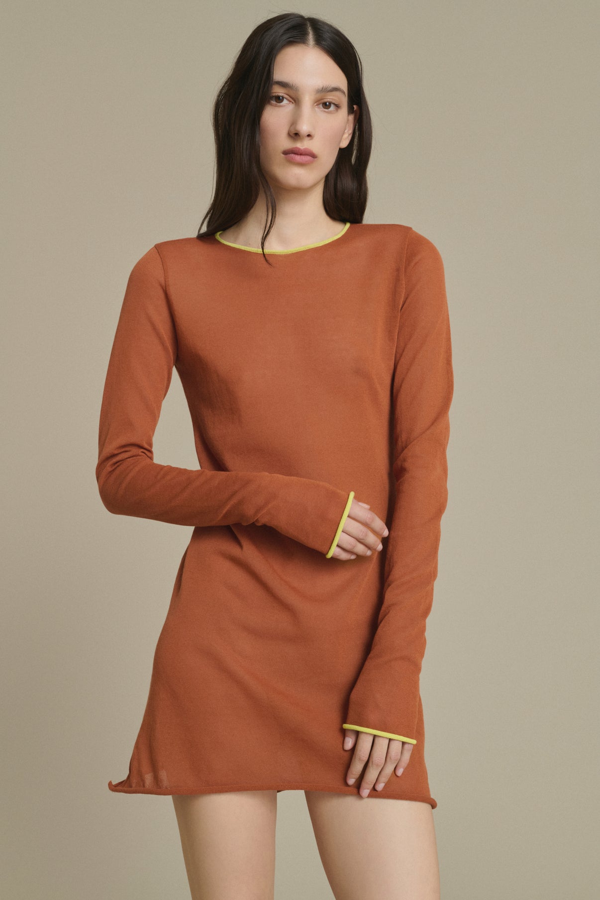 vestido Irene Mini caramelo en punto Soeur & TL180 - Soeur vue 3