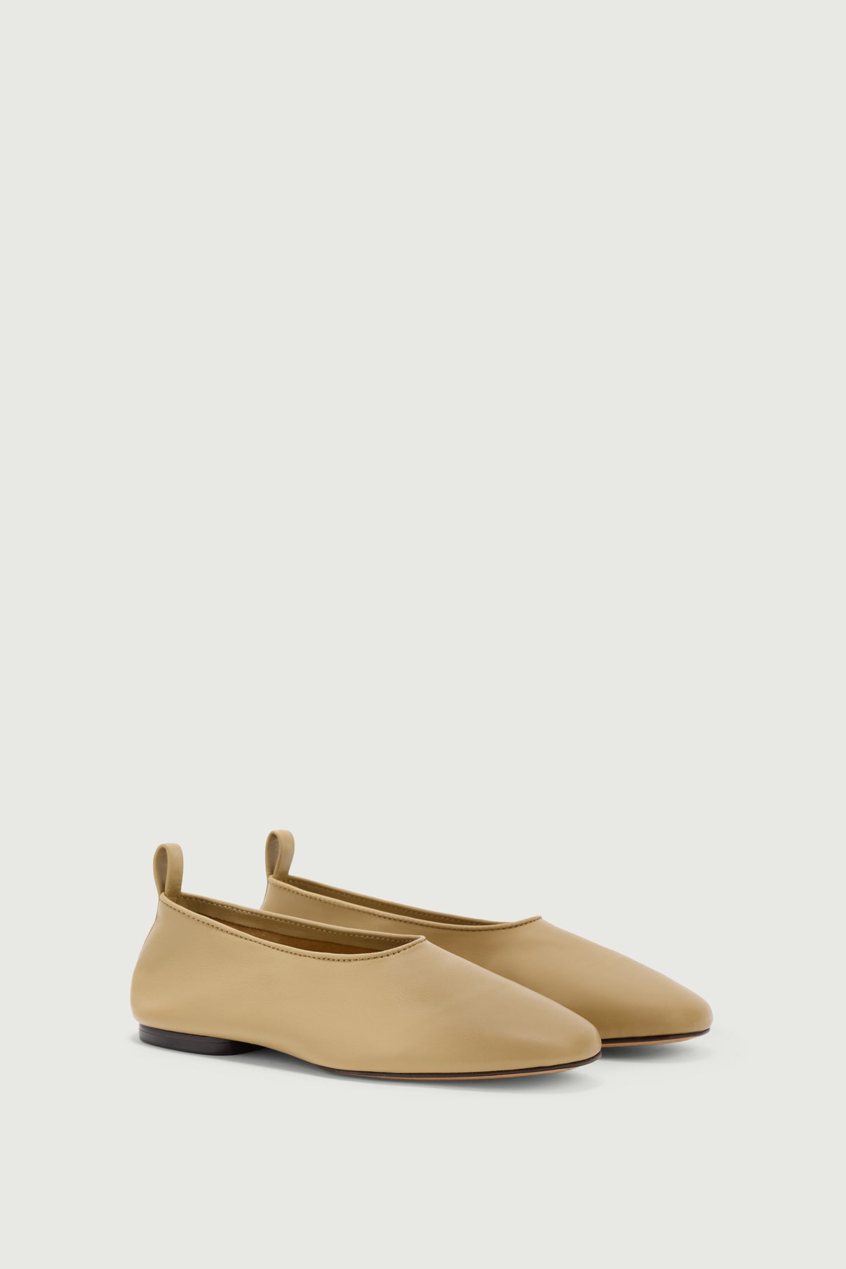 Bailarinas Bala - Beige - Cuero - Mujer vue 2