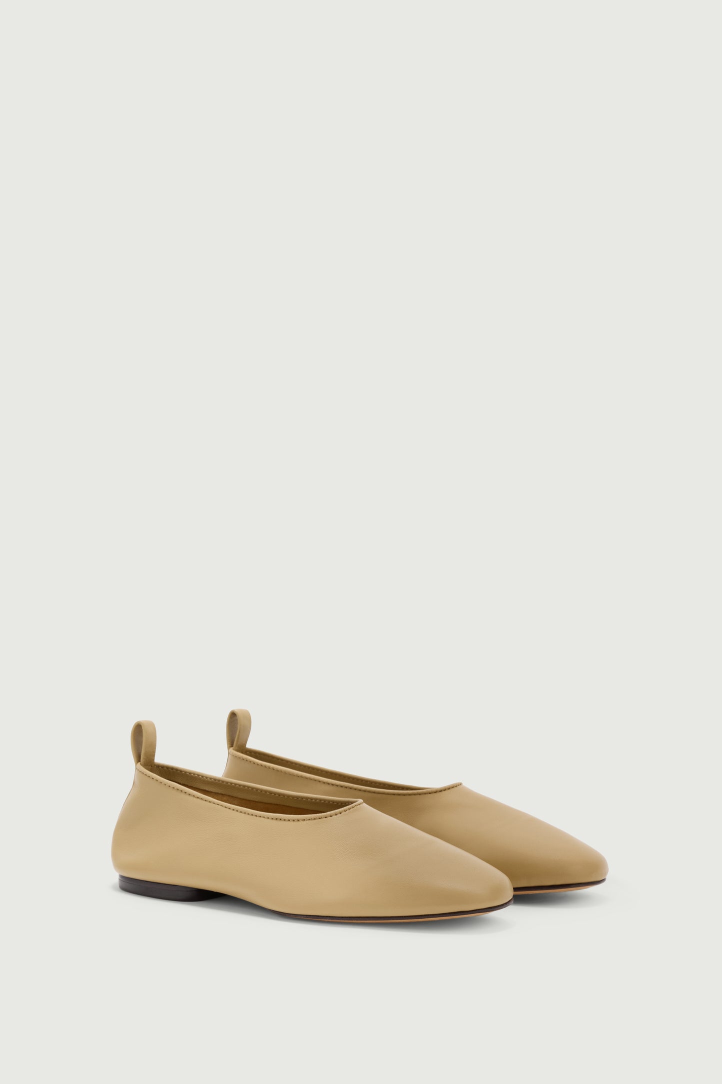 Bailarinas Bala - Beige - Cuero - Mujer