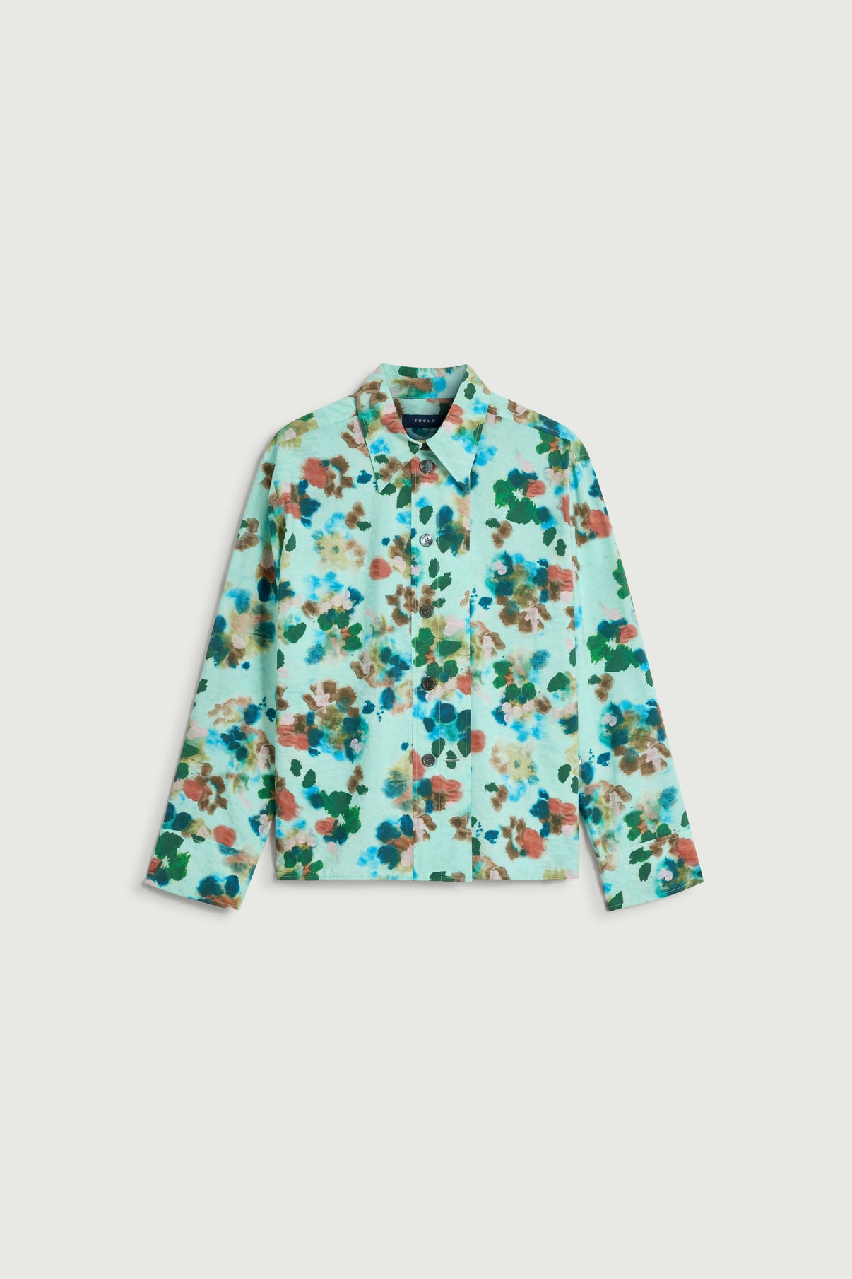 Camisa Lepic - Turquesa - Seda - Mujer vue 6
