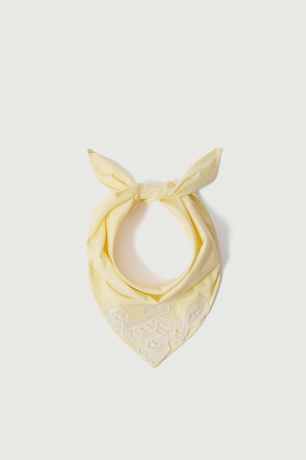 Pañuelo Hinaya - Amarillo Pálido - Algodón - Mujer vue 2